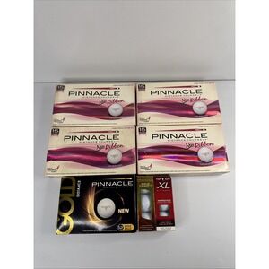 Pinnacle Golf Ball Lot 60 Balls New Ribbon + Gold + Top Flite XL & More NEW